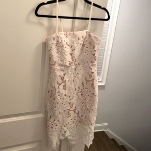 Lulu’s white crochet lace mini dress